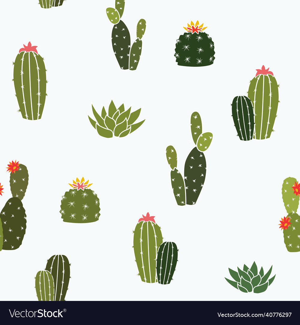 Cactus design - seamless repeat pattern use