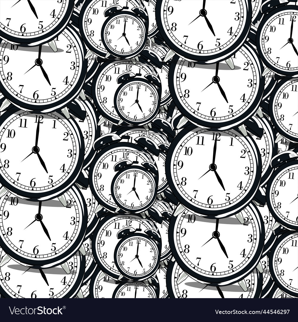 Clock pattern vector image Clock pattern