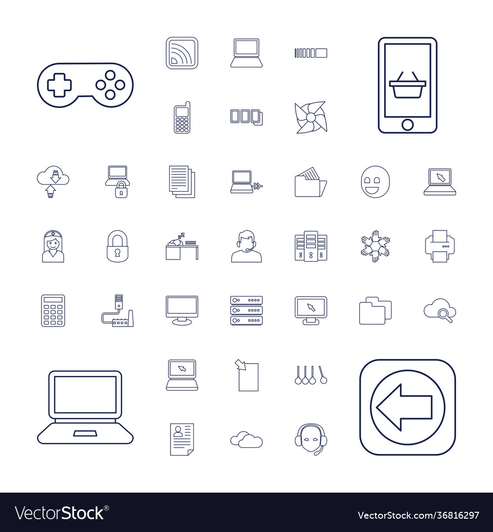 Computer icons Royalty Free Vector Image - VectorStock