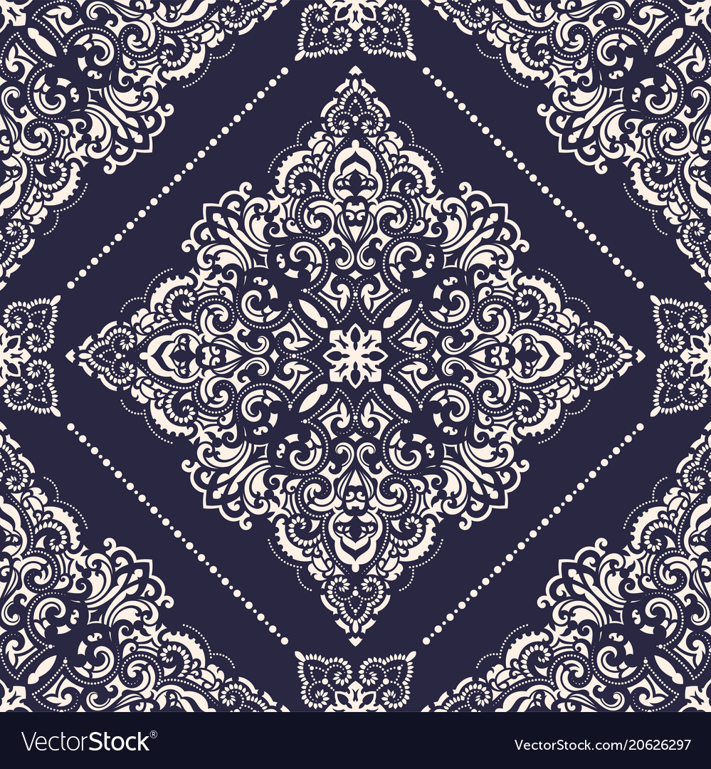 Damask seamless pattern