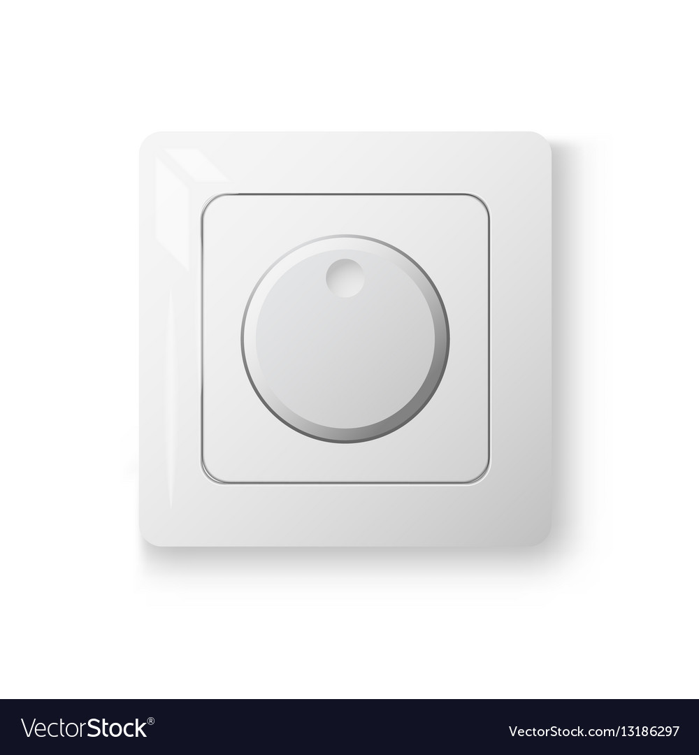 Dimmer power switch realistic 3d object