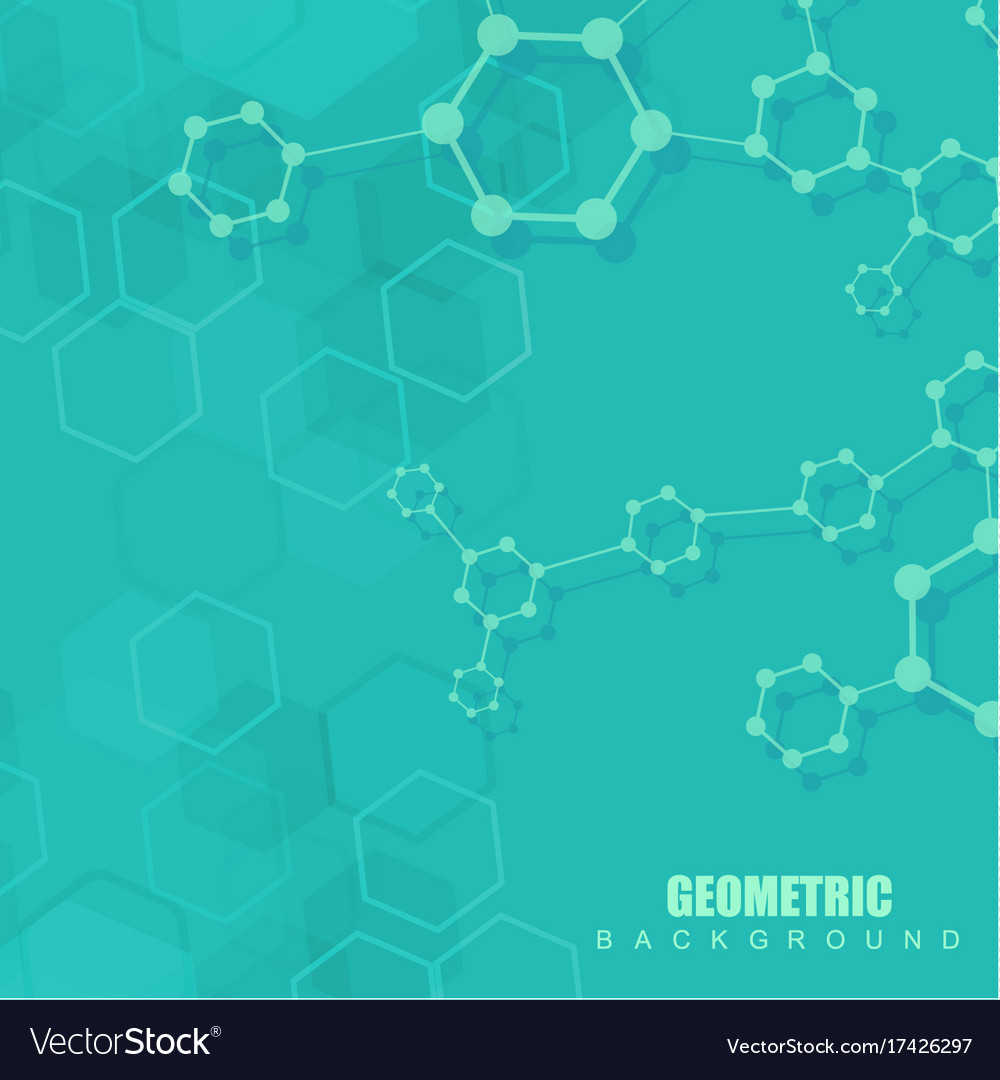 Geometric abstract background with connected line