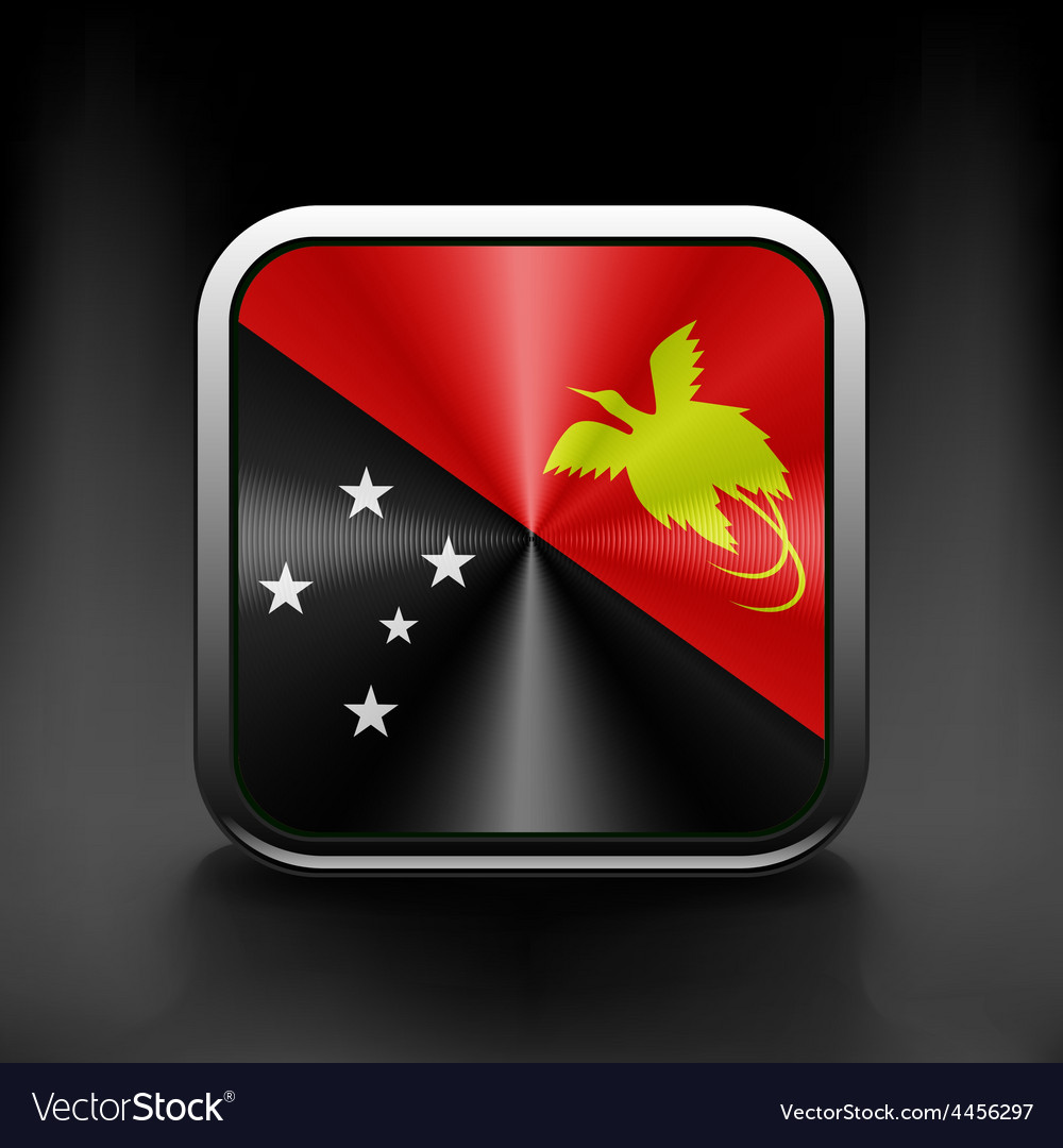 Papua new guinea flag national travel icon country