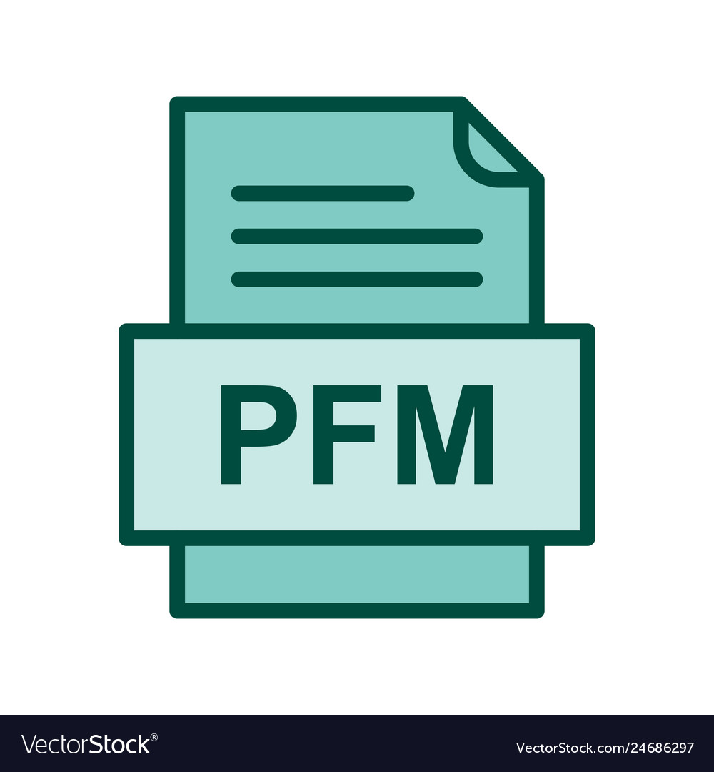 Pfm file document icon