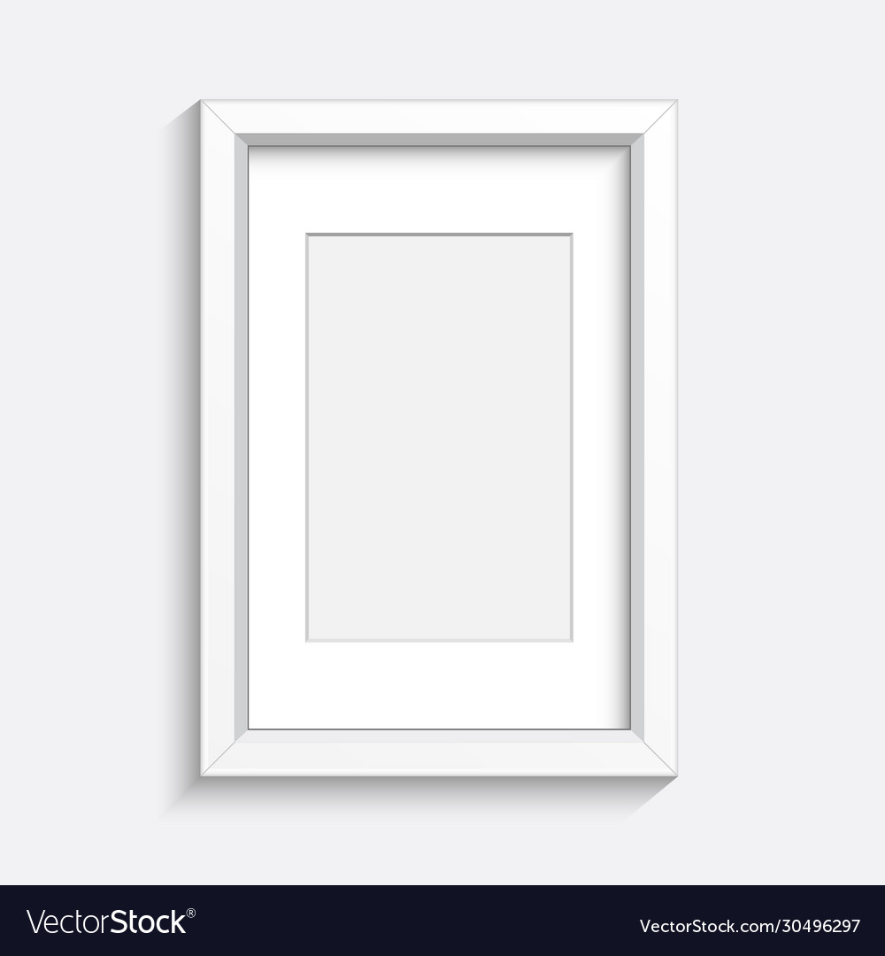 Realistic photo frame Royalty Free Vector Image