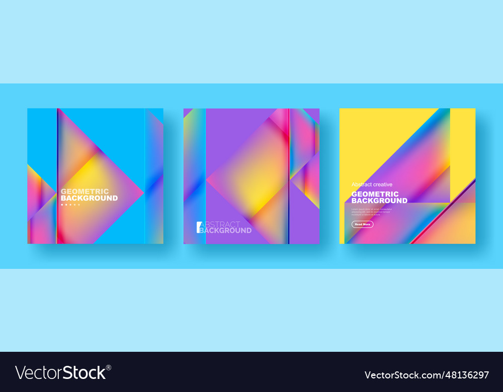 Set of abstract backgrounds - overlapping