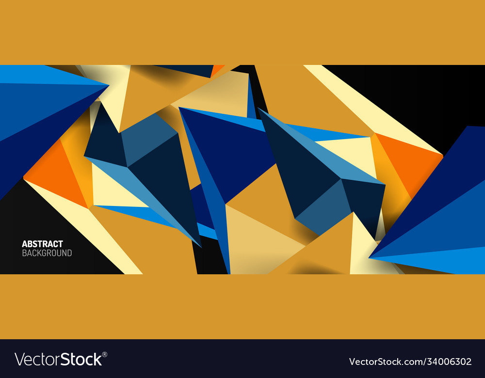 3d low poly abstract shape background