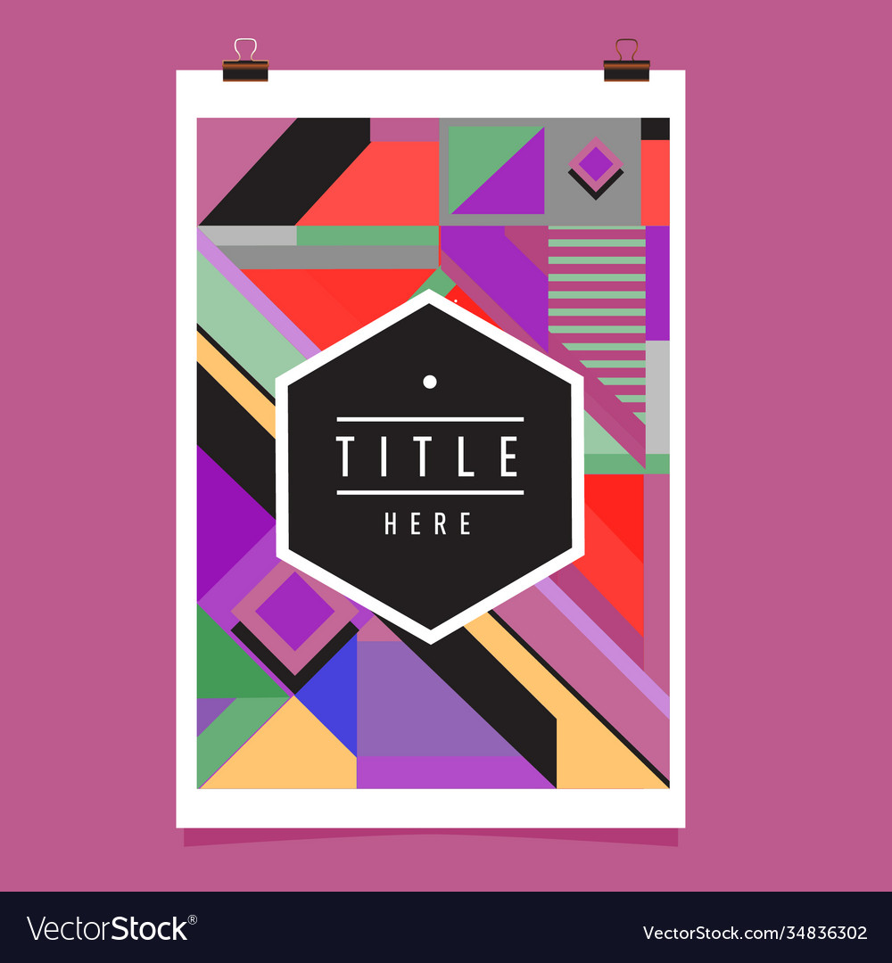 Abstract colorful geometric pattern background