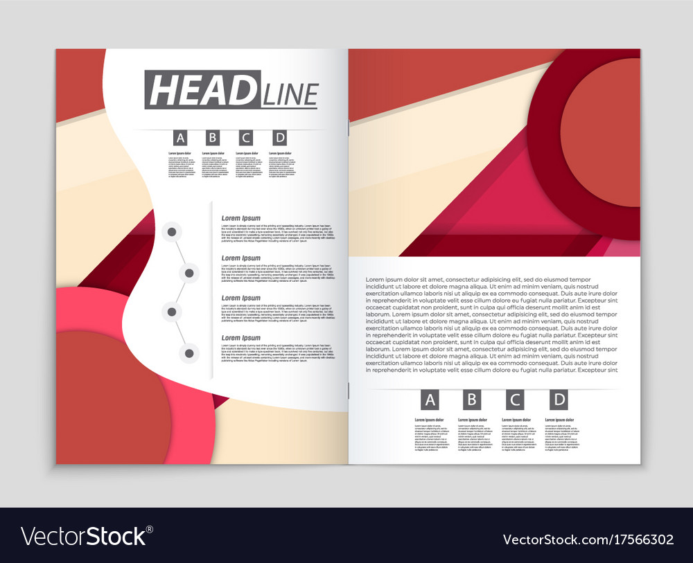 Abstract layout background set for art