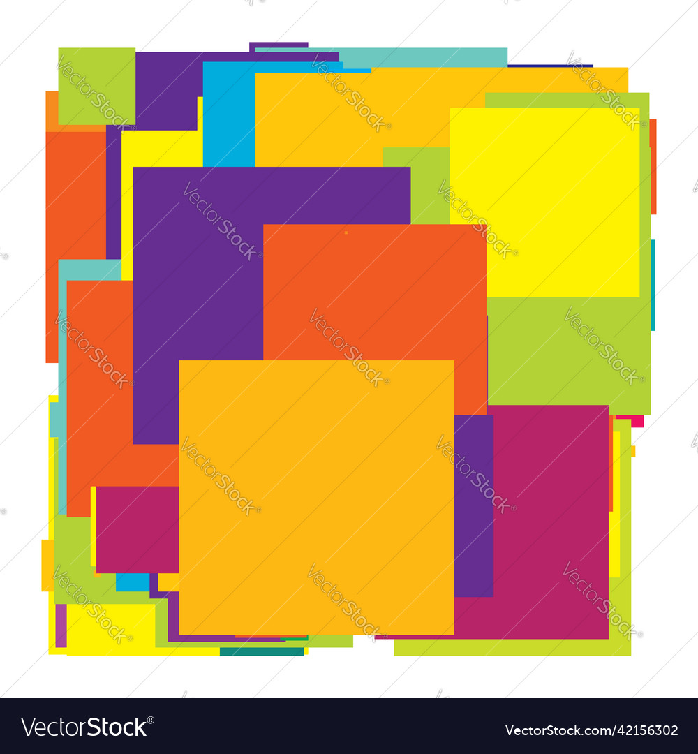 Abstract overlapping squares pattern Vector Image Abstract overlapping squares pattern