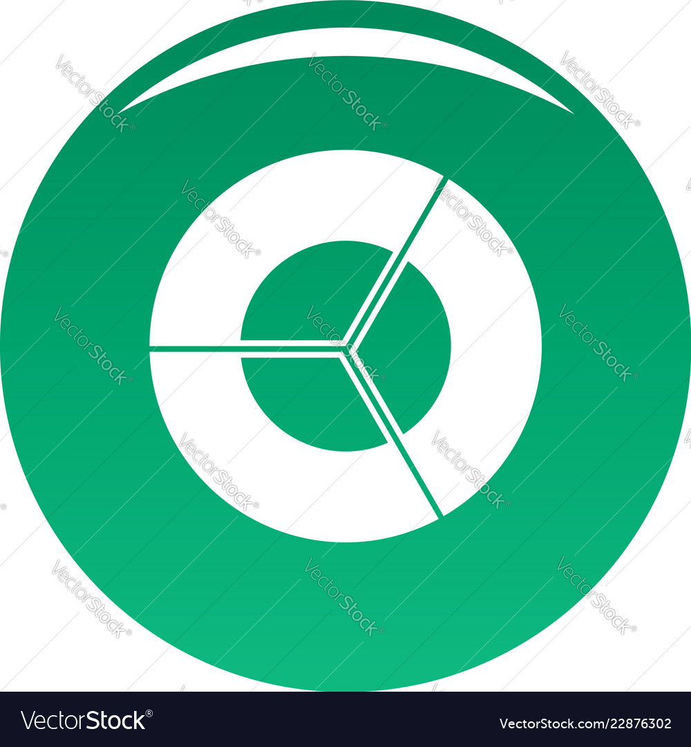 Circle diagram icon green