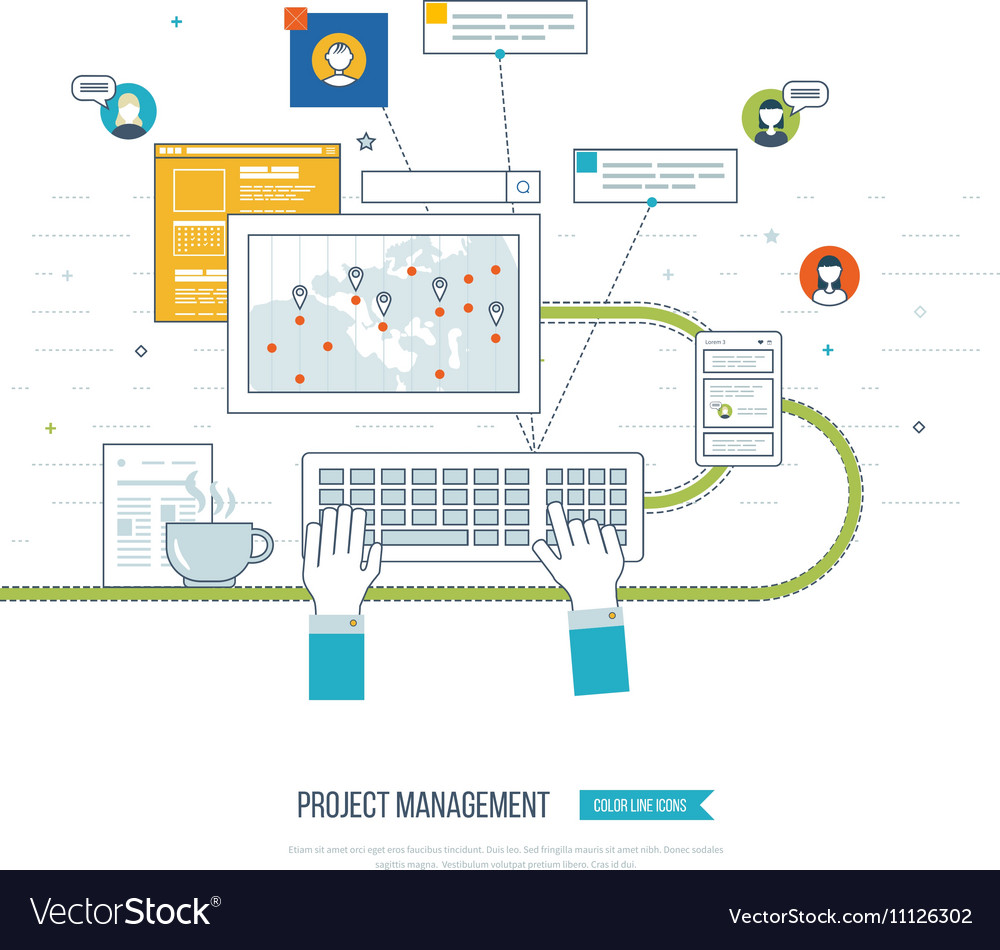 Concept for business analysis consulting Vector Image