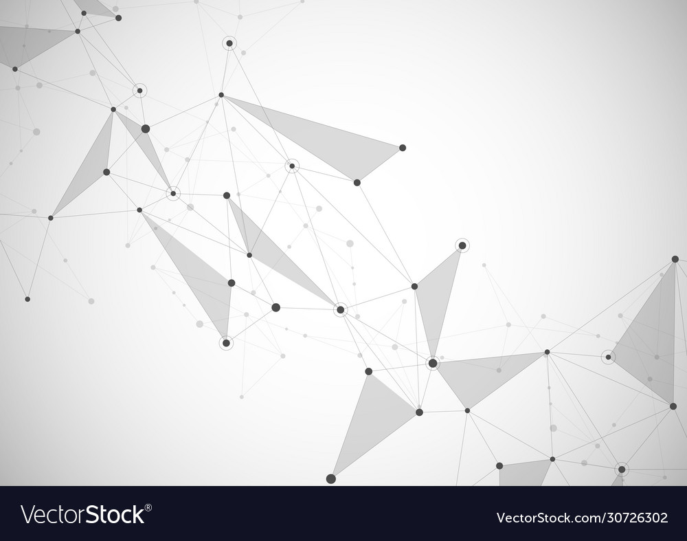 Connecting dots and lines global network Vector Image Connecting dots and lines global network