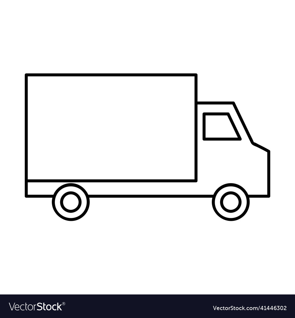 Delivery truck universal icon for web and mobile Vector Image