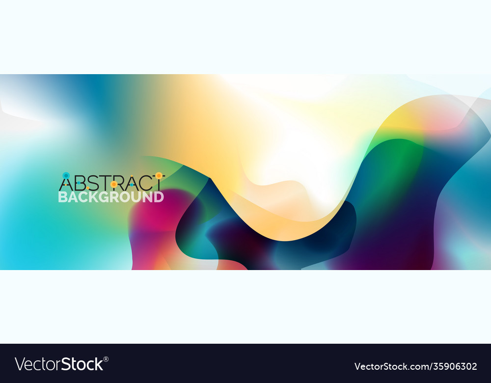 Fluid color gradient abstract background trendy vector image Fluid color gradient abstract background trendy
