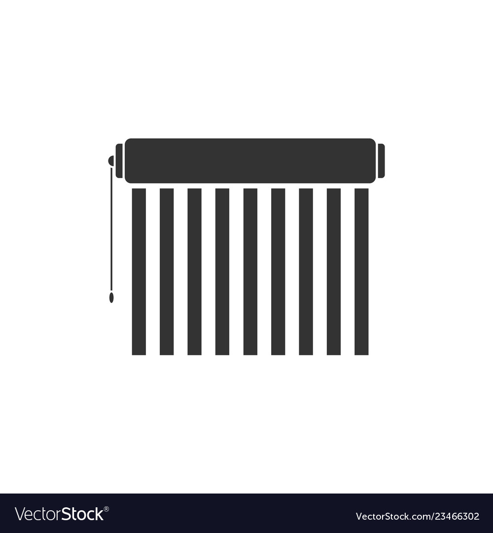 Jalousie icon flat Royalty Free Vector Image - VectorStock