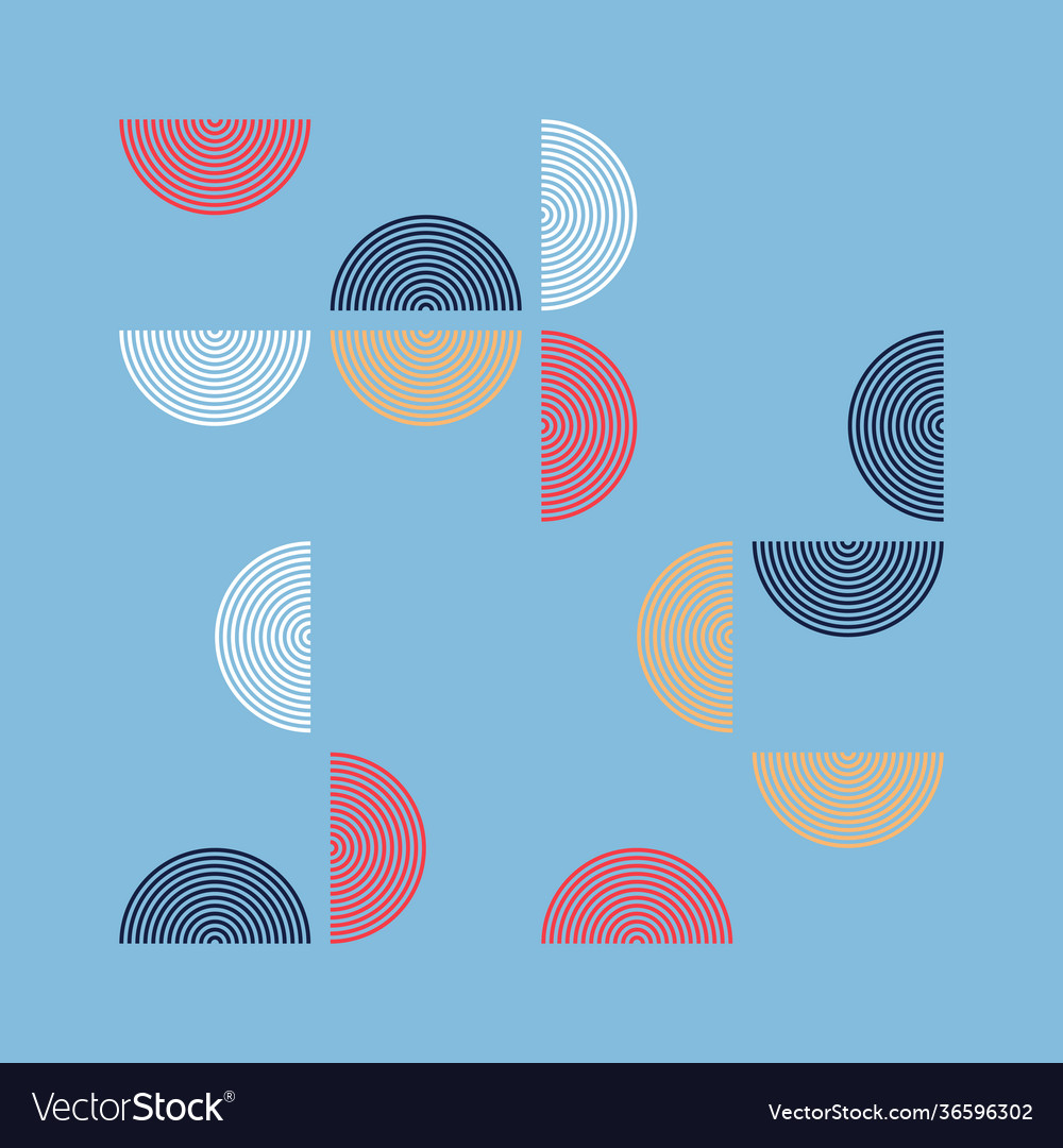 Minimal geometric pattern design vector image Minimal geometric pattern design