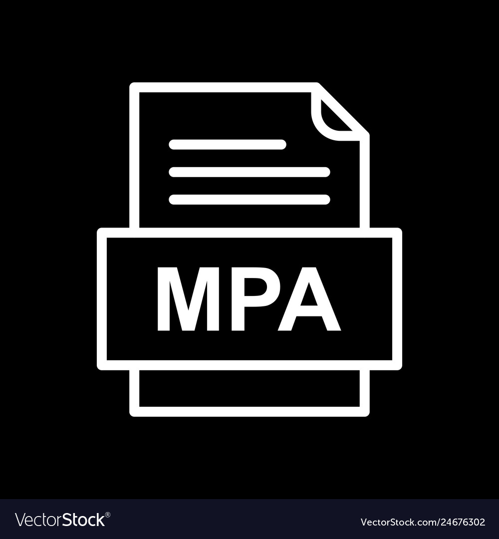 Mpa file document icon