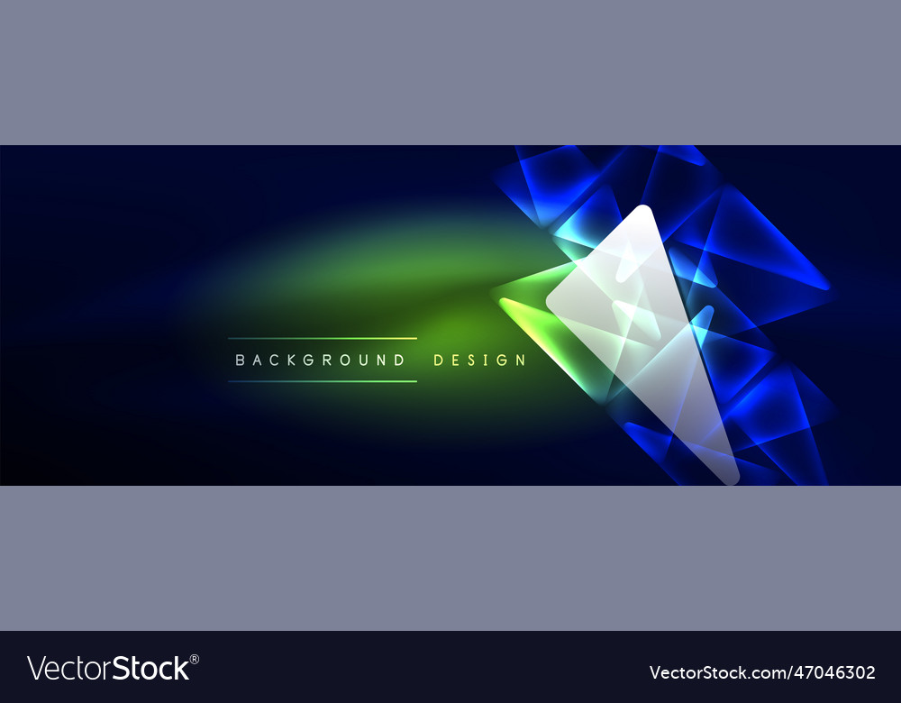 Neon lights hacking geometric background virtual Vector Image