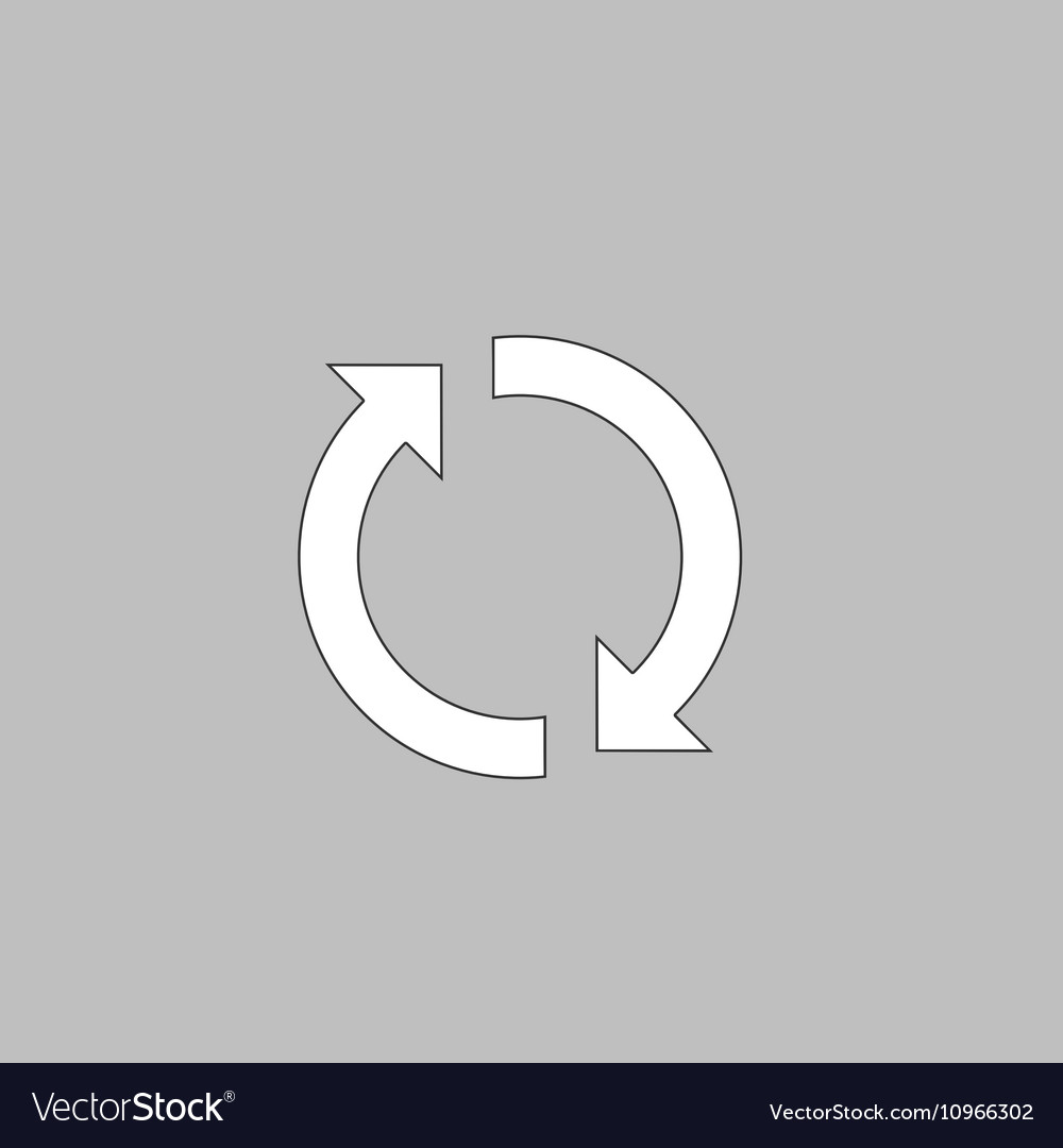 Rotation arrows computer symbol