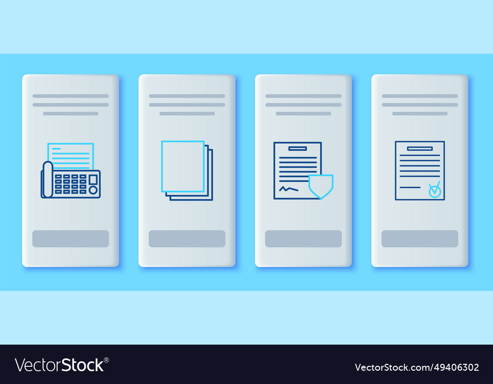 Set line clean paper contract with shield fax