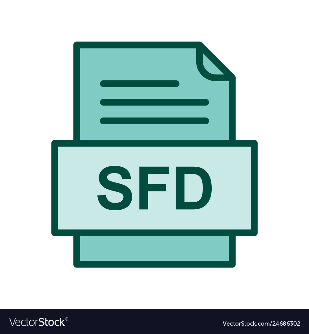 Sfd file document icon