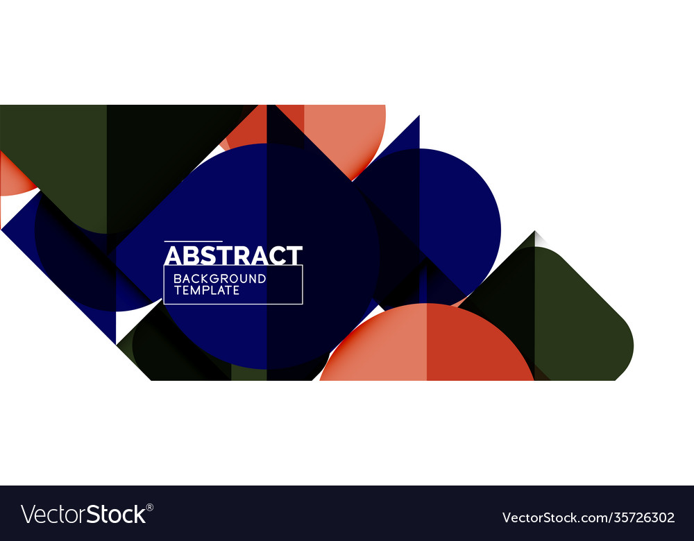 Simple circles and triangles abstract background Vector Image Simple circles and triangles abstract background