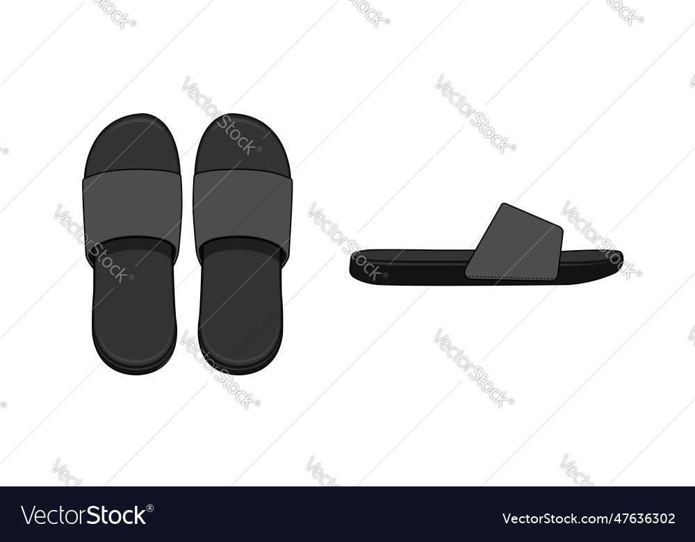 Slippers sandals template Royalty Free Vector Image Slippers sandals template Royalty Free Vector Image