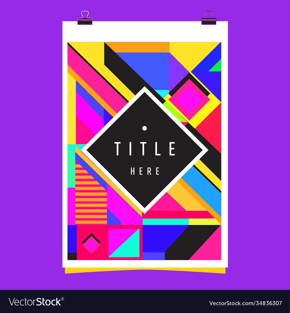 Abstract colorful geometric pattern background Vector Image Abstract colorful geometric pattern background