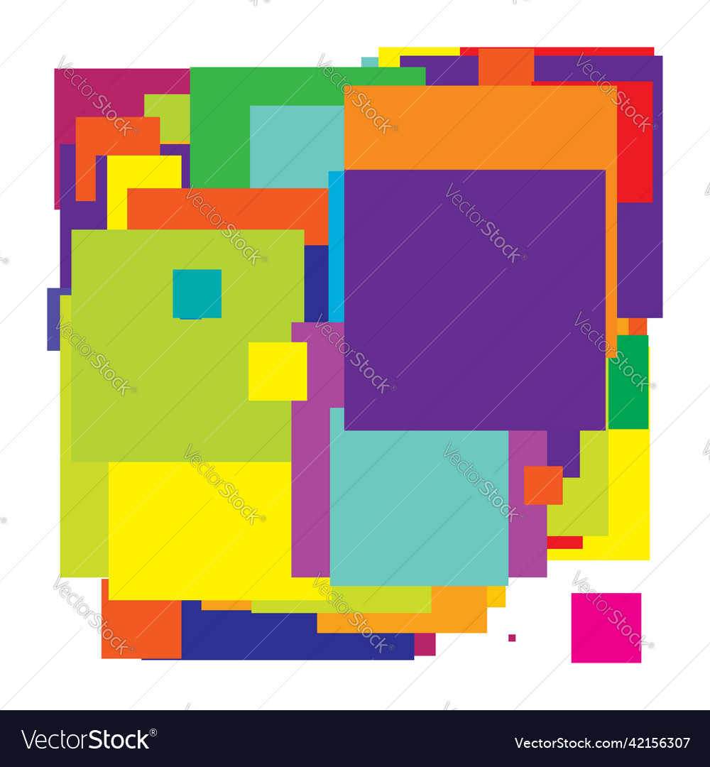 Abstract overlapping squares pattern Vector Image Abstract overlapping squares pattern