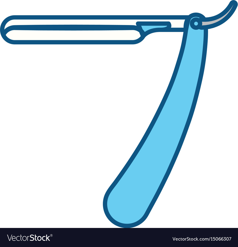 Barber razor isolated Royalty Free Vector Image