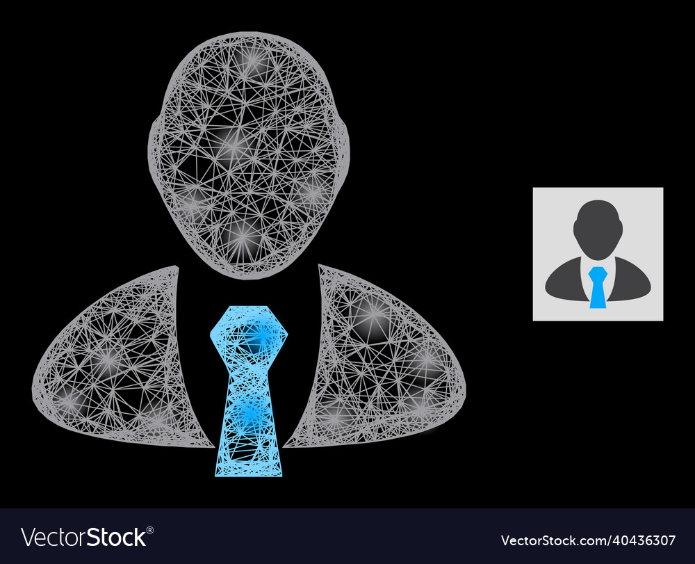 Constellation network mesh manager with lightspots vector image Constellation network mesh manager with lightspots