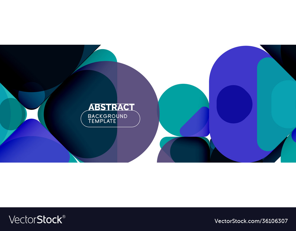 Flat geometric round shapes and dynamic lines