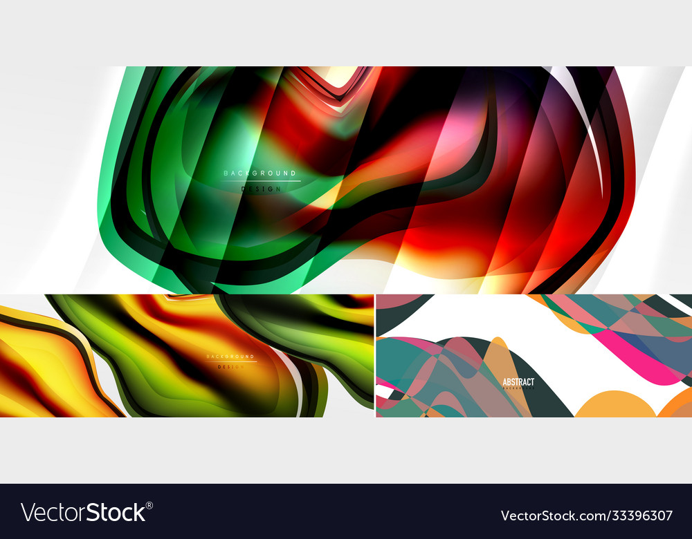 Geometric abstract background set minimal Vector Image Geometric abstract background set minimal