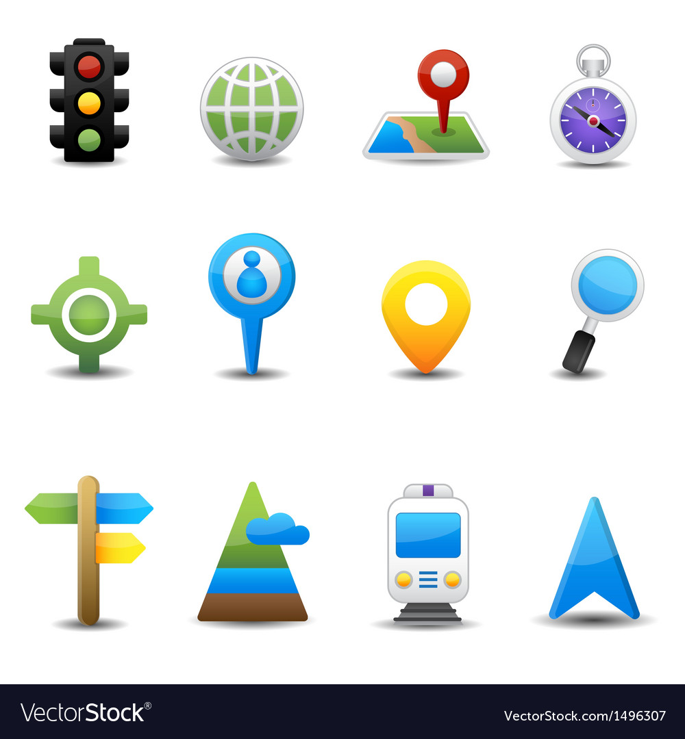 Location and map icons