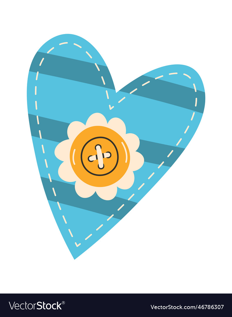 Patch stitched heart