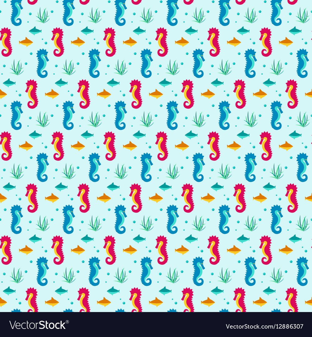 Seamless patterns nautical elements