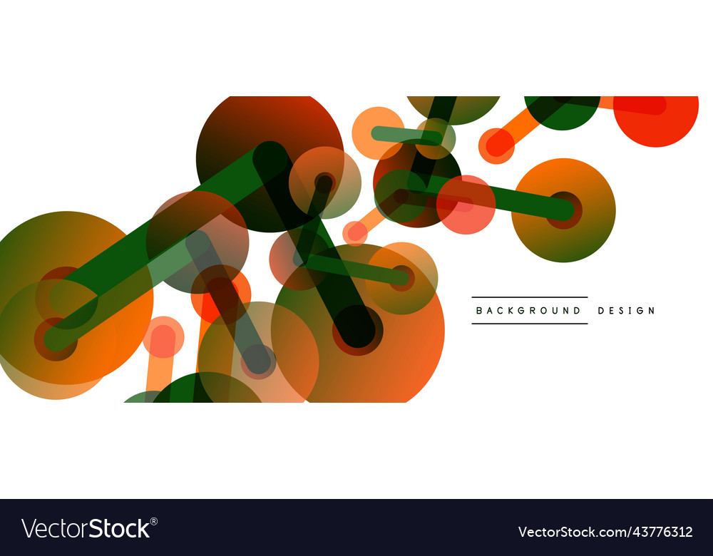 Abstract background round dots connected by lines