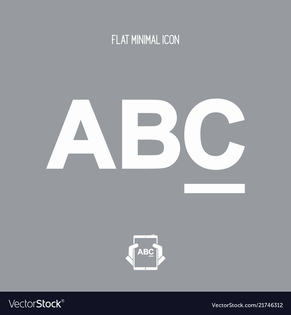 Add text flat icon