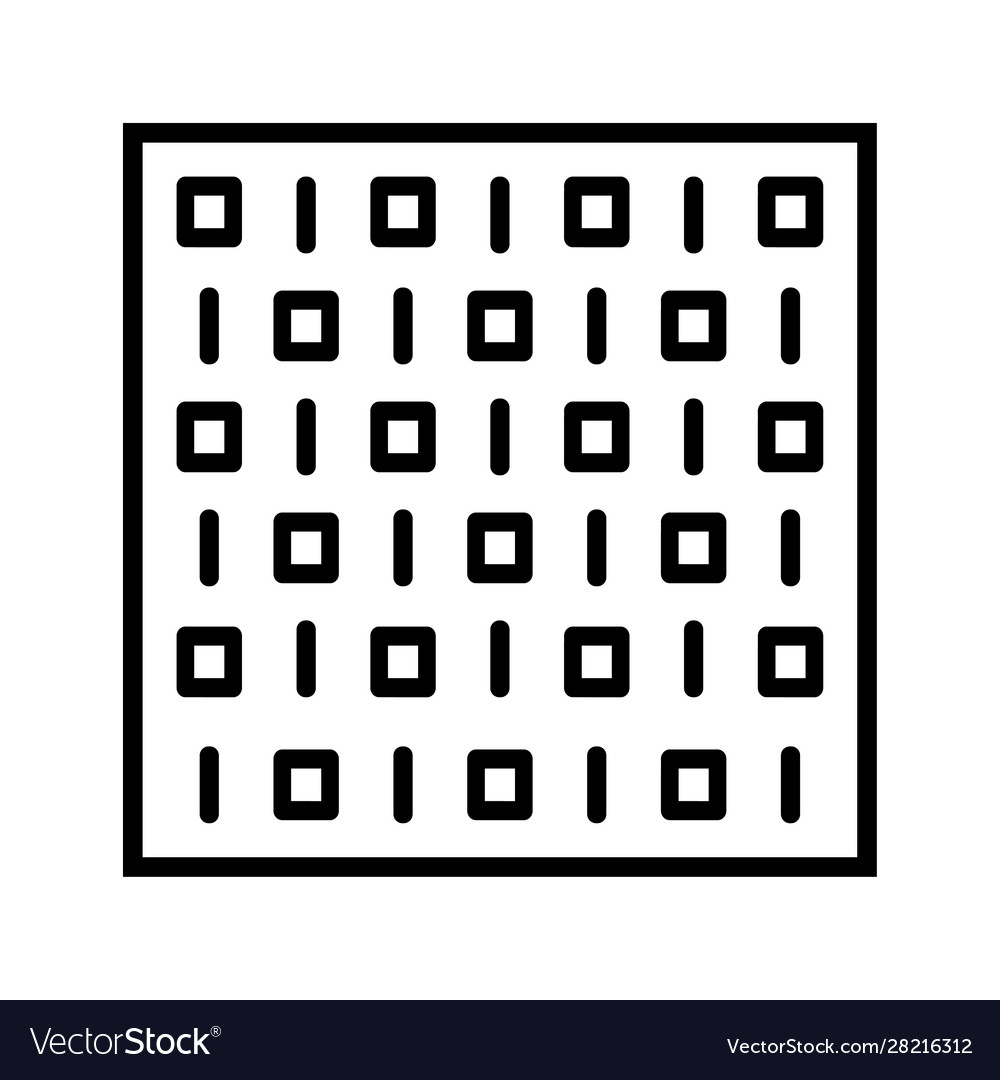 Binary number code coding icon