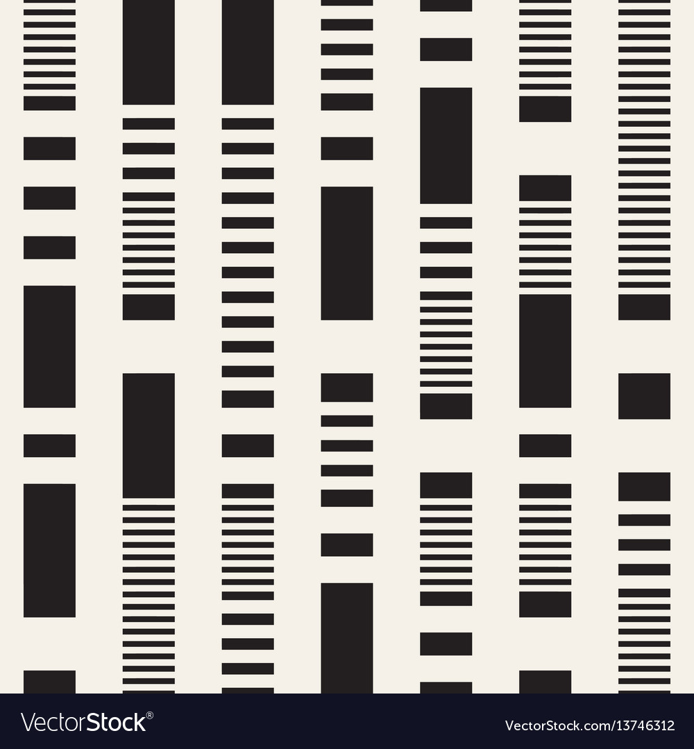 Black and white irregular dashed lines pattern vector image Black and white irregular dashed lines pattern