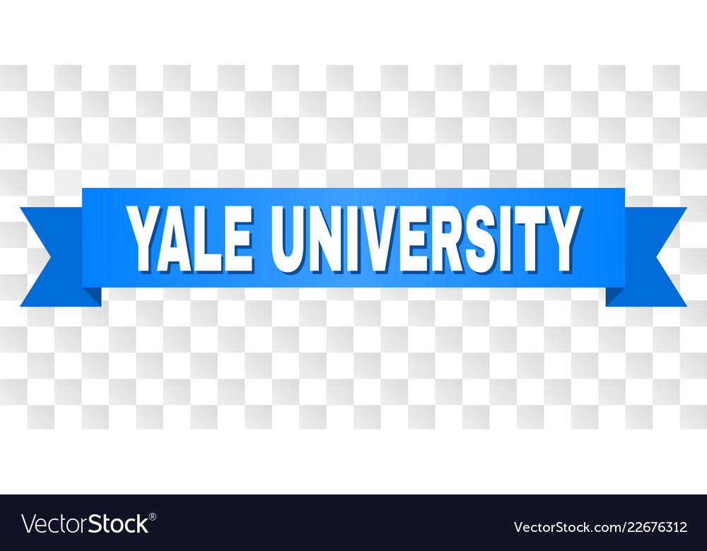 Blue stripe with yale university text