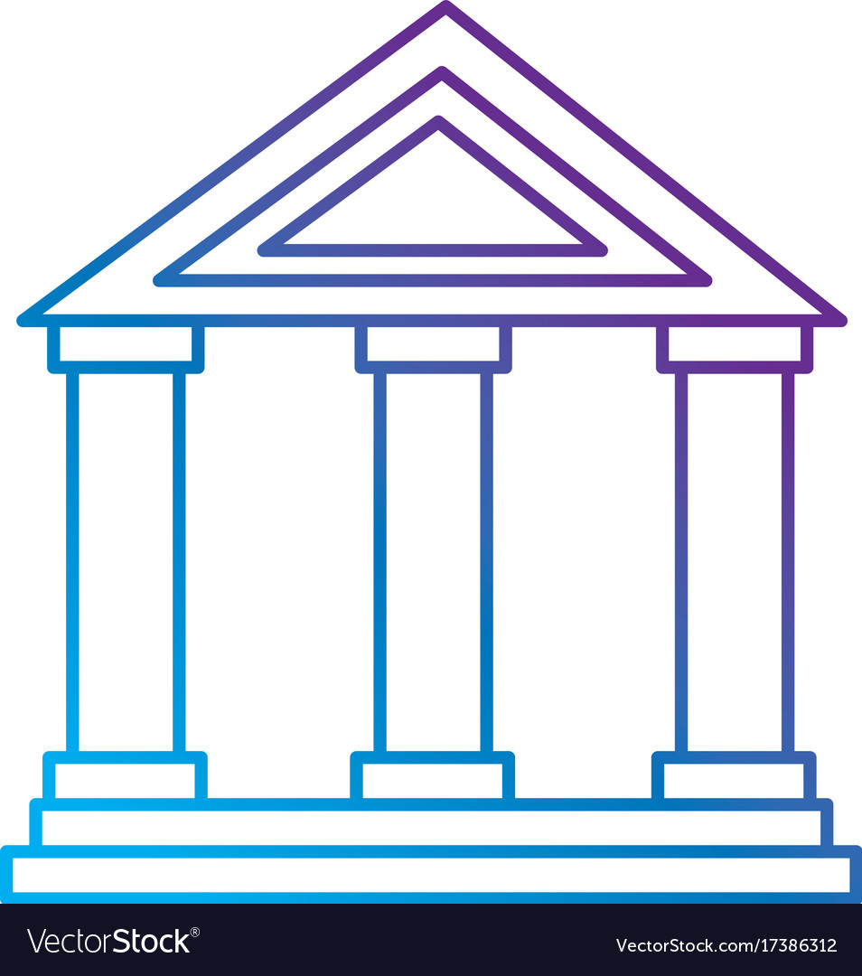 Building with columns icon