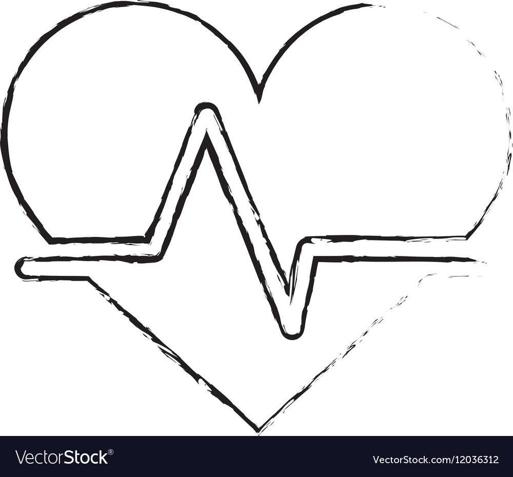 Cardio heart icon Royalty Free Vector Image - VectorStock