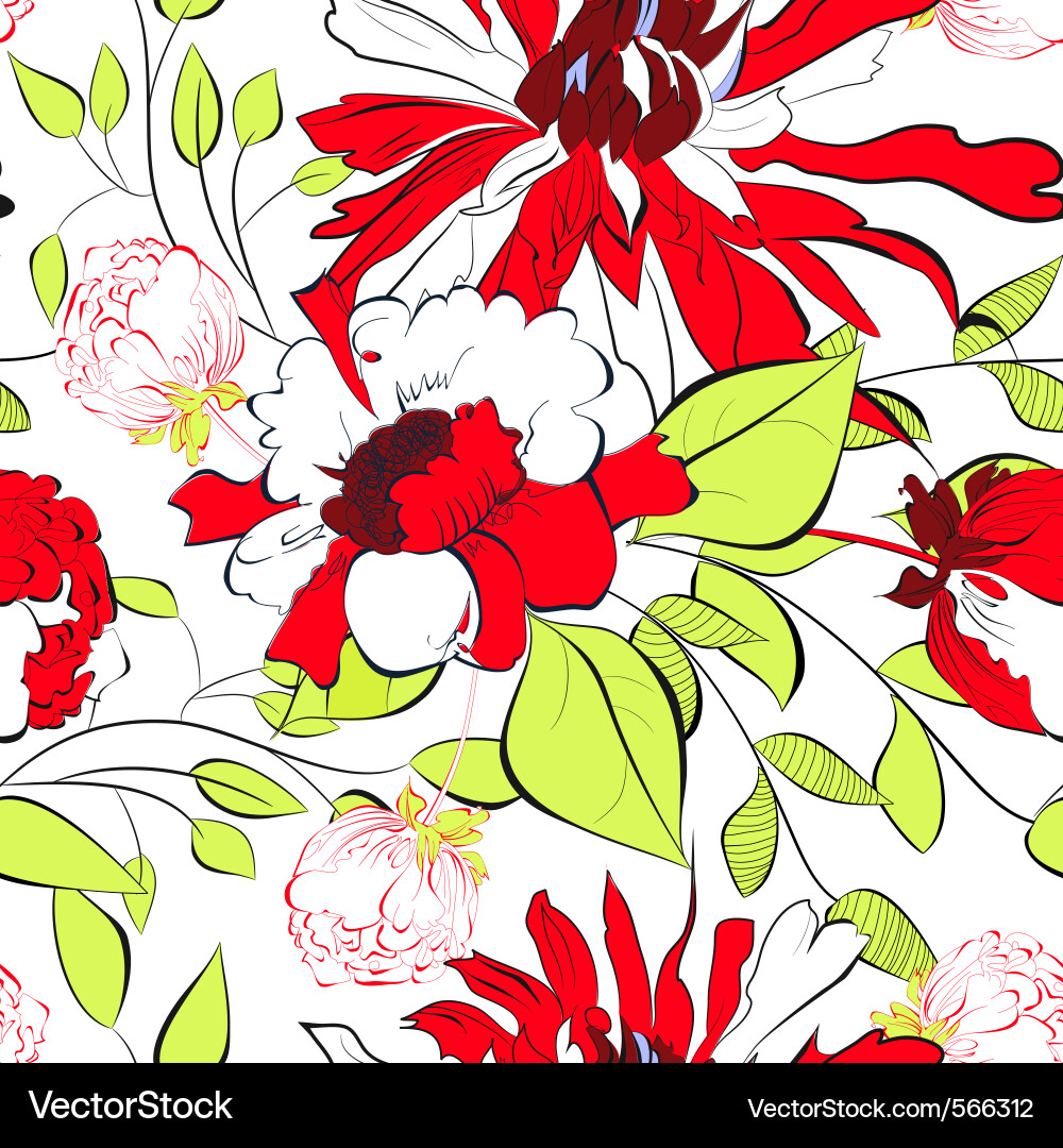 Decorative seamless Royalty Free Vector Image - VectorStock