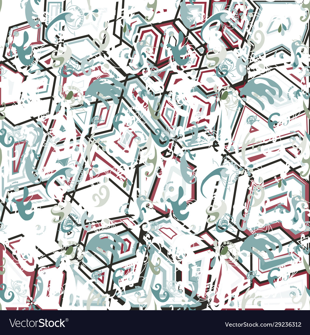 Geometric abstract pattern in ethnic style Vector Image Geometric abstract pattern in ethnic style