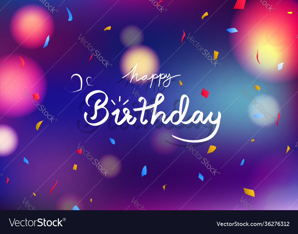 Happy birthday card concept celebration party Vector Image