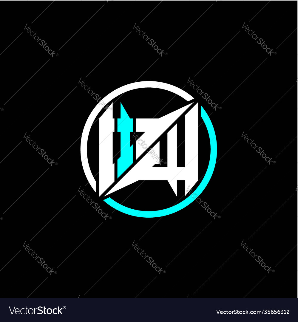 Modern minimalist design with initials letter