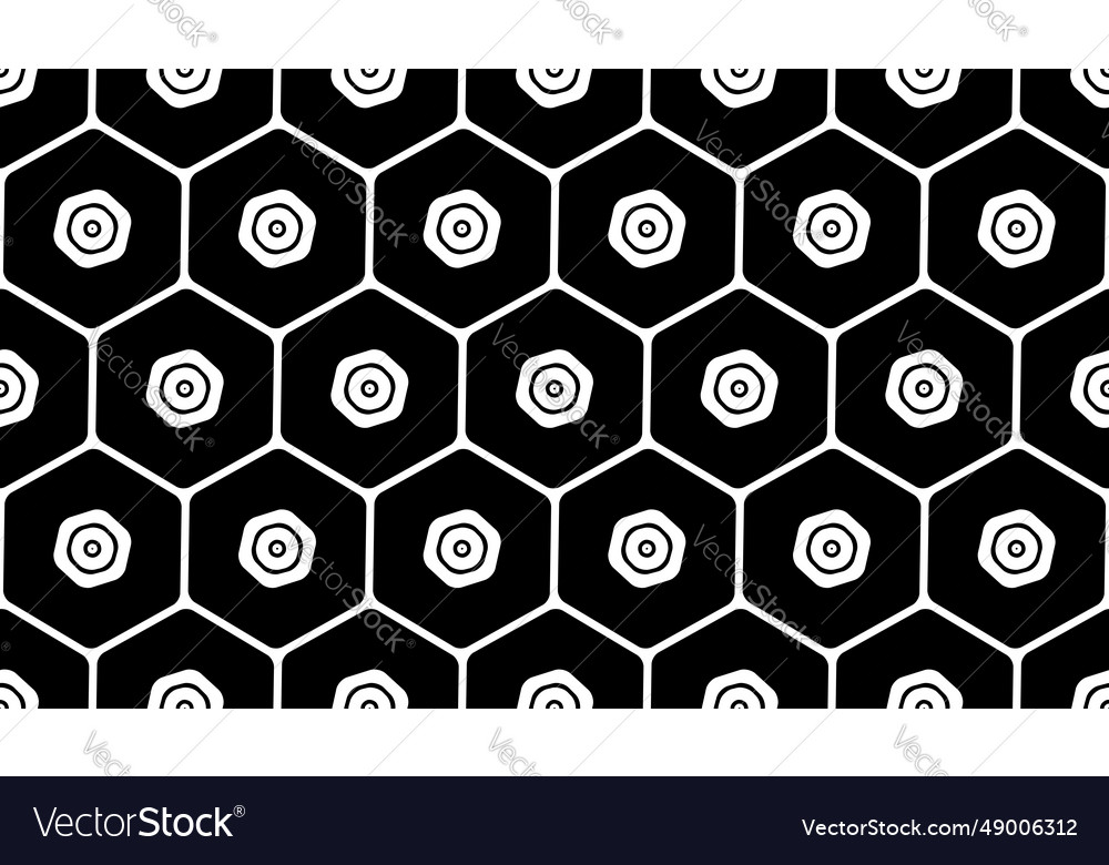 Seamless hexagons pattern vector image Seamless hexagons pattern