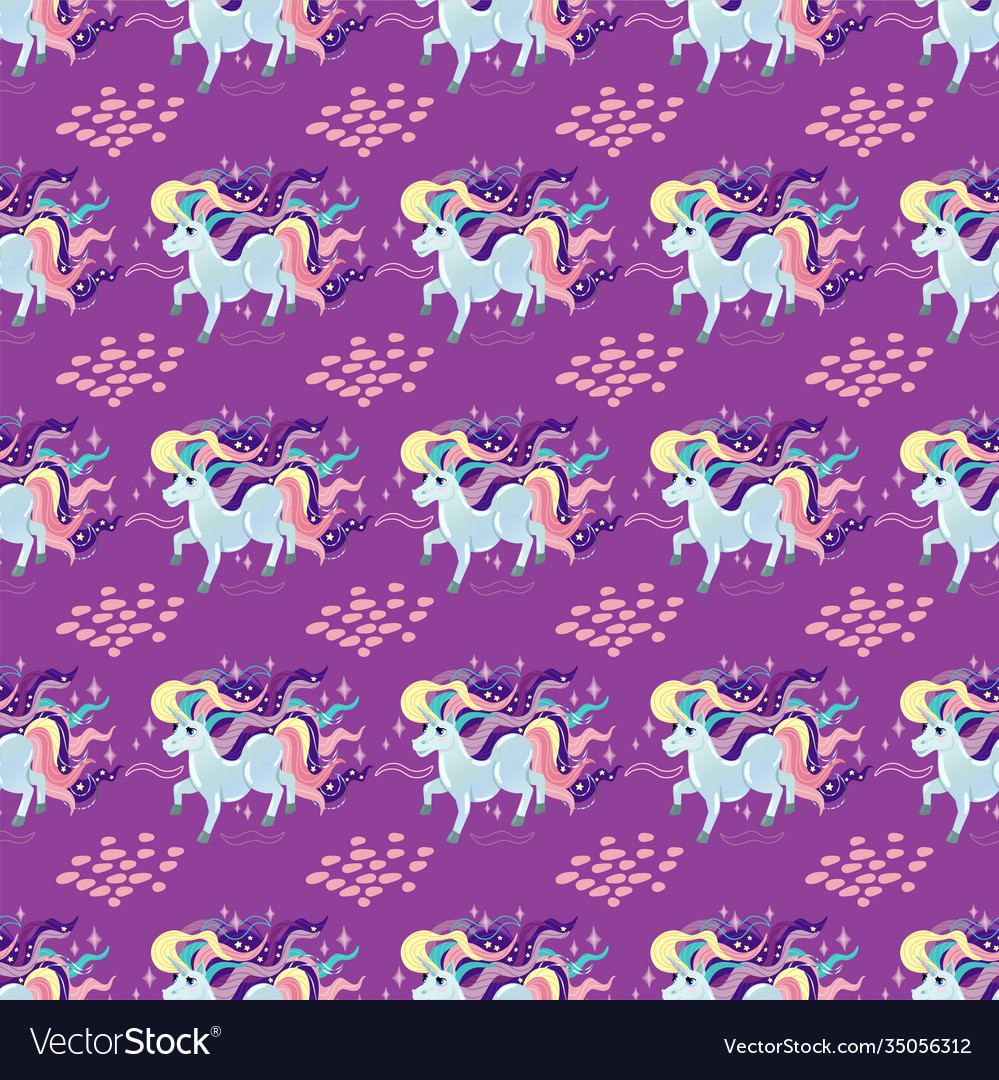 Unicorn pattern seamless